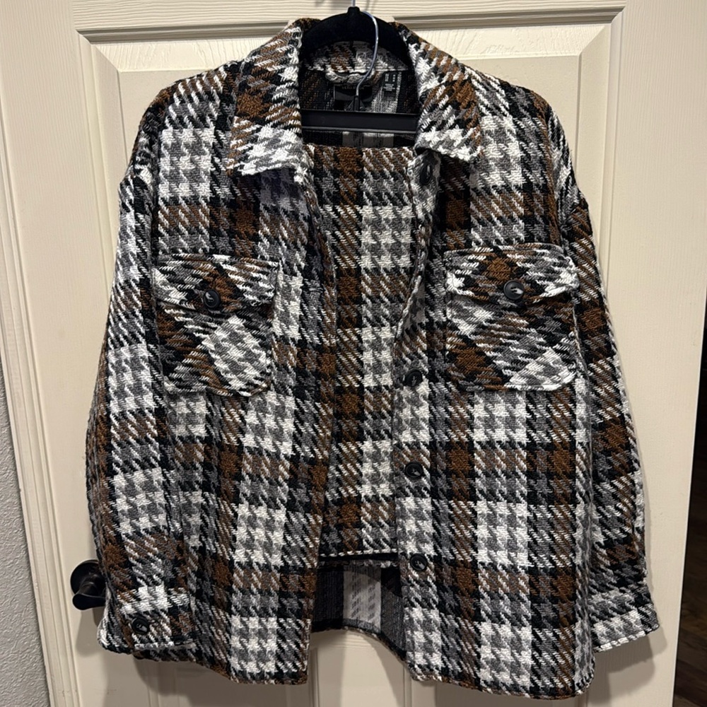 Matching plaid skirt & jacket set